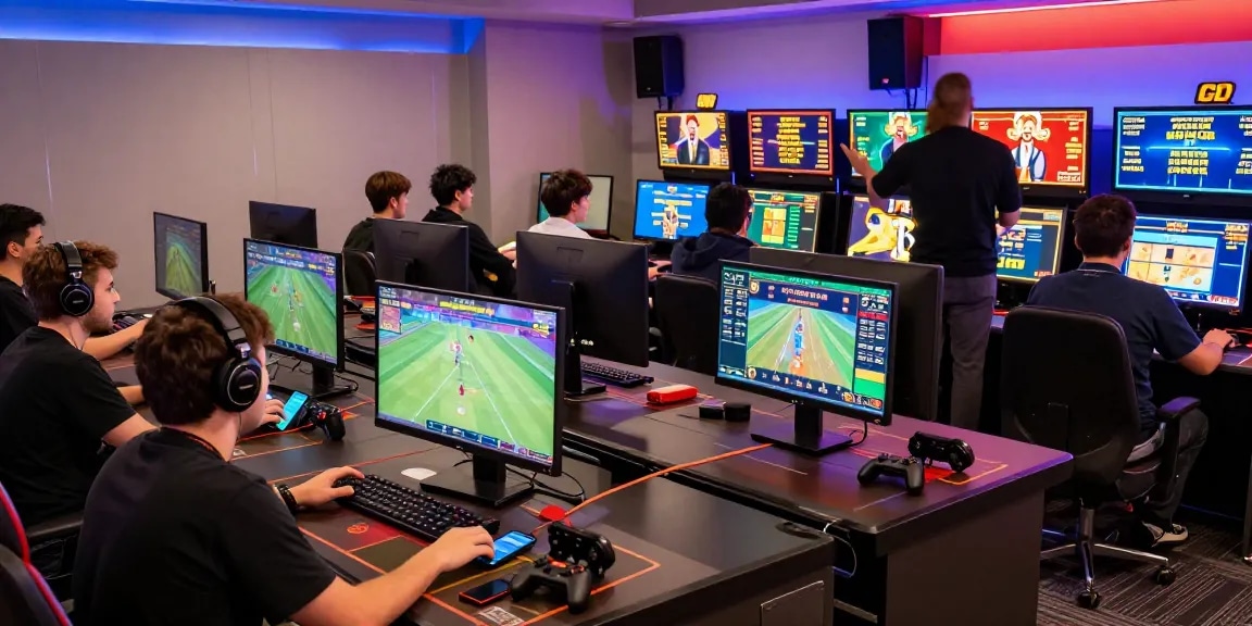 Engaging gaming scene showcasing players at https://88m.locker/ interacting with live casino and sports betting, vibrant atmosphere.
