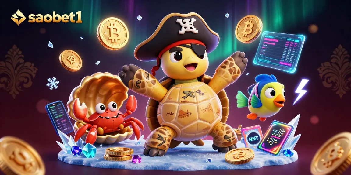 Experience thrilling games at saobet1 with vibrant visuals, crypto elements, and exciting casino features.