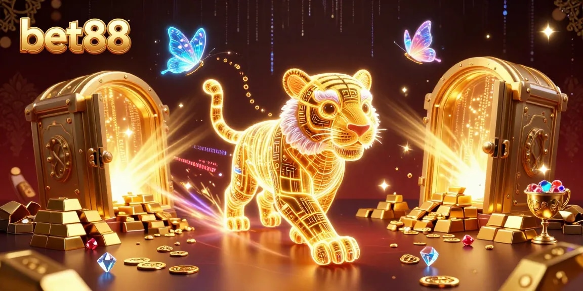 Experience vivid gambling excitement with bet88's neon energy in a dynamic digital casino.