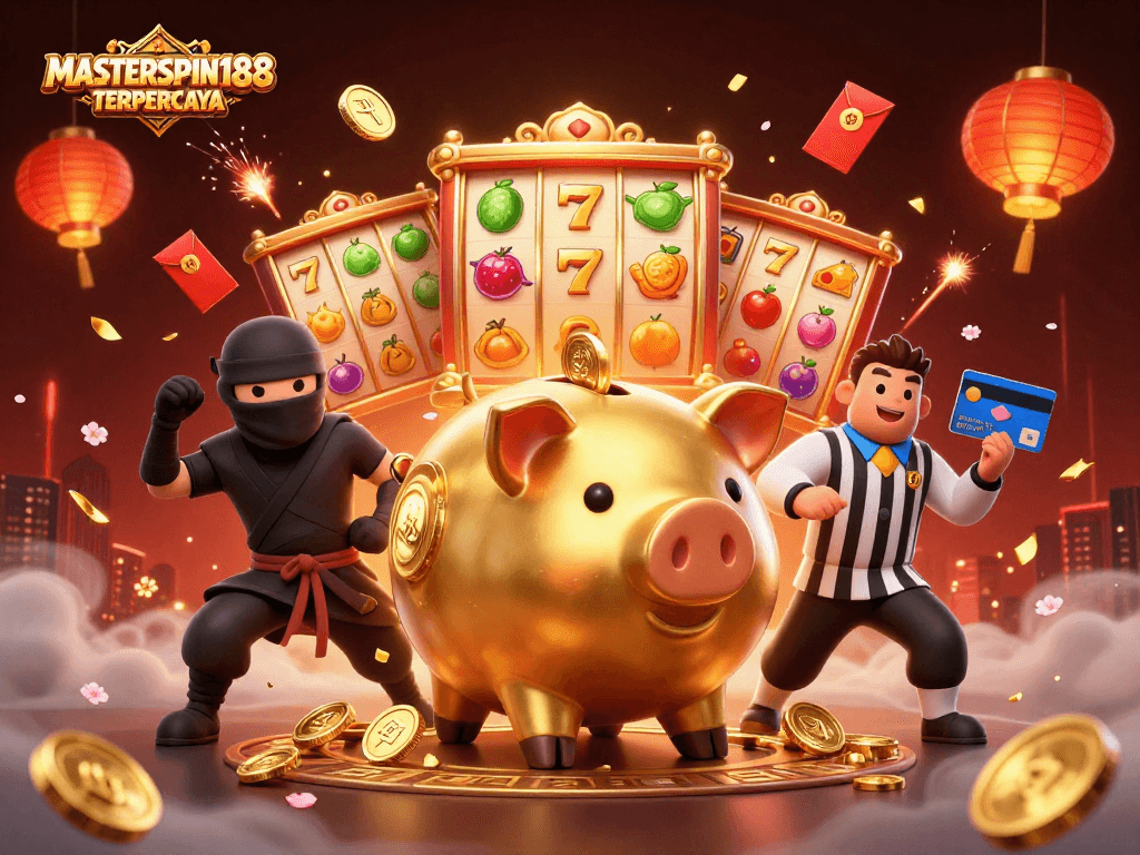 Engage with MASTERSPIN188 TERPERCAYA in a dynamic casino scene full of excitement.