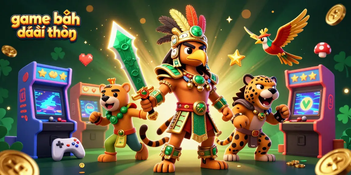 Experience the excitement of game đánh bài đổi thưởng with vibrant characters and casino elements.