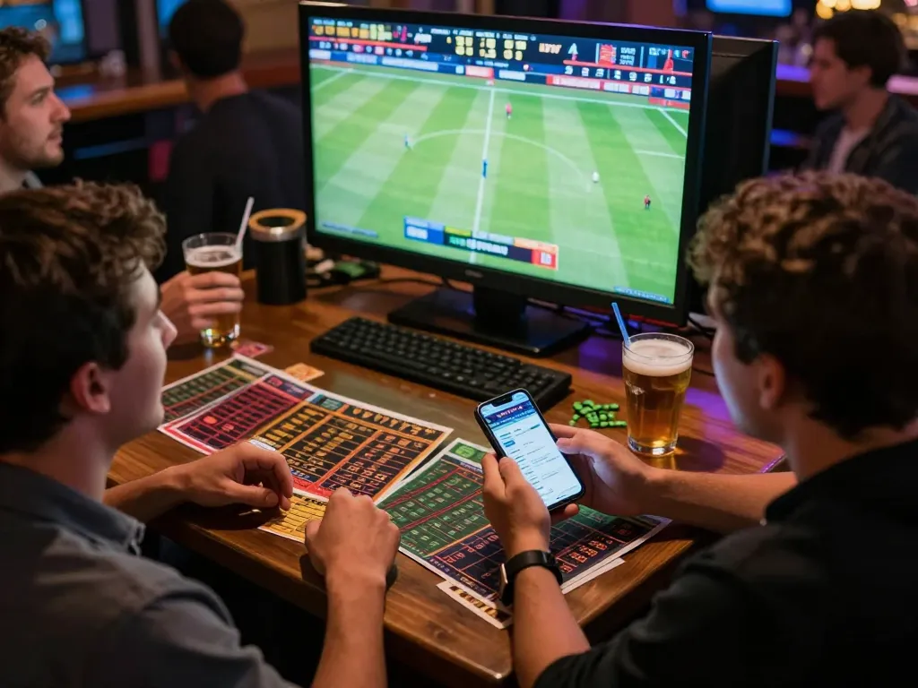 Okwintv viewer placing bets during live sports event for an exciting betting experience.