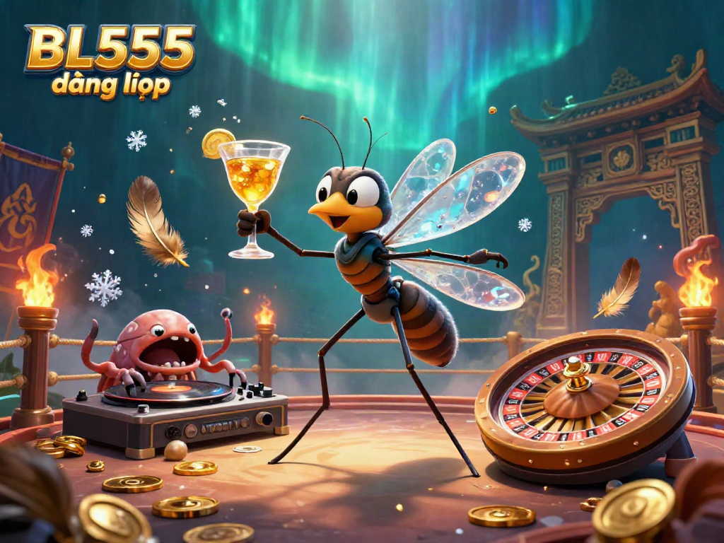 Experience the vibrant world of BL555 đăng nhập with a charming casino mascot and unique gaming elements.