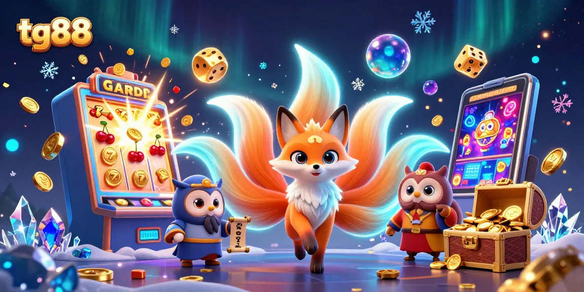 Engage with tg88's vibrant casino world featuring exciting slot action and enchanting characters.
