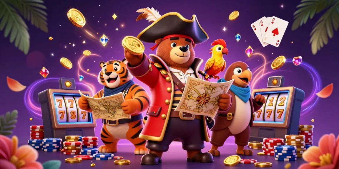 Celebrate thrilling wins at ml88 with a vibrant pirate-themed online casino adventure featuring pirate characters and dynamic gambling elements.