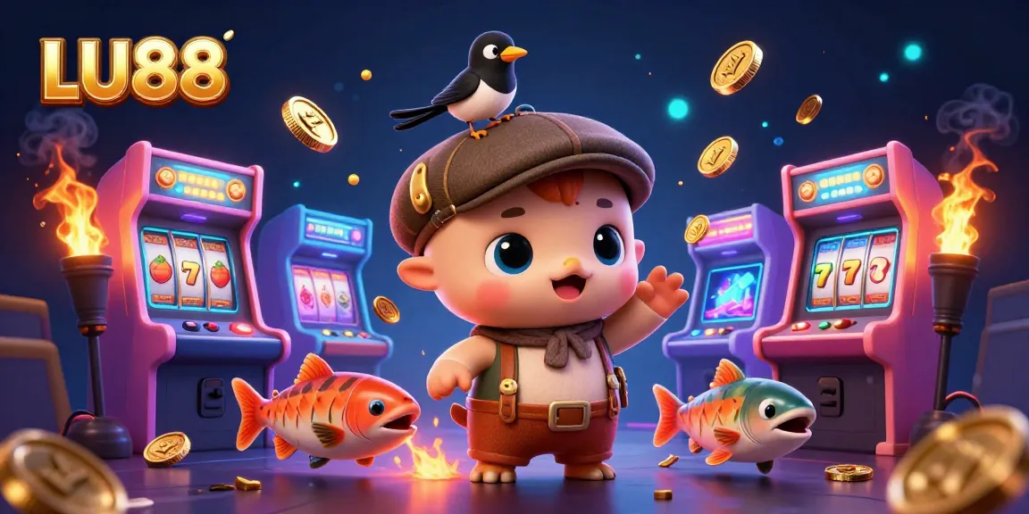 Experience winning moments with LU88's vibrant 3D gaming scene filled with immersive slot elements.