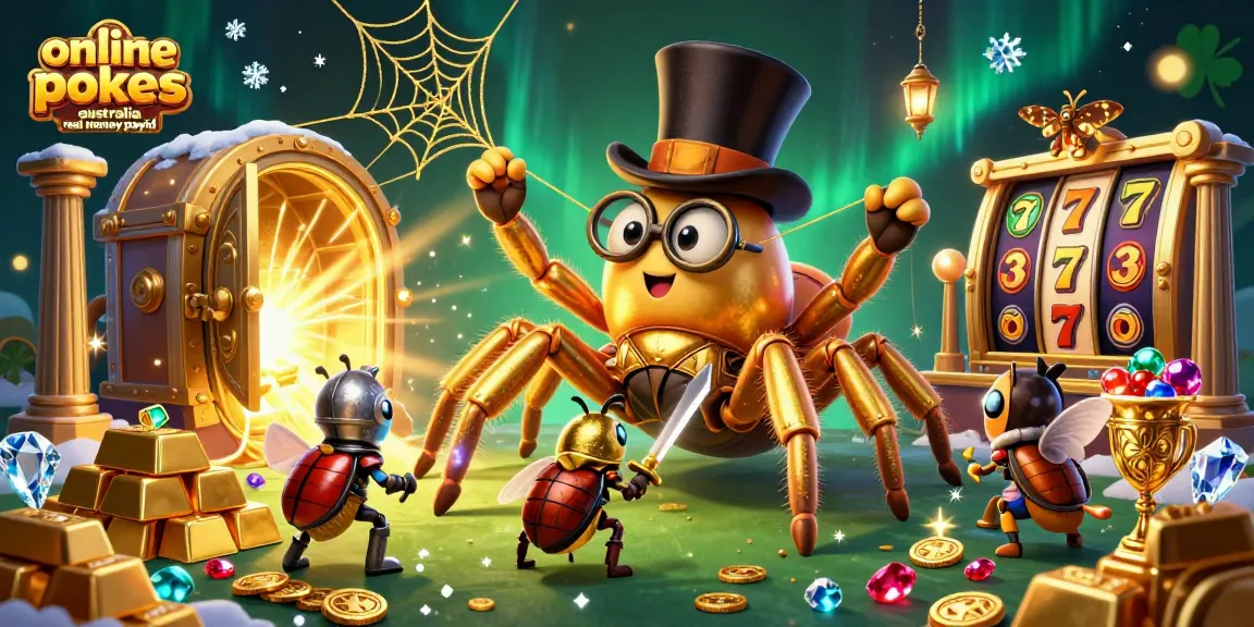 Experience thrilling online pokies Australia real money PayID action with vibrant casino elements.
