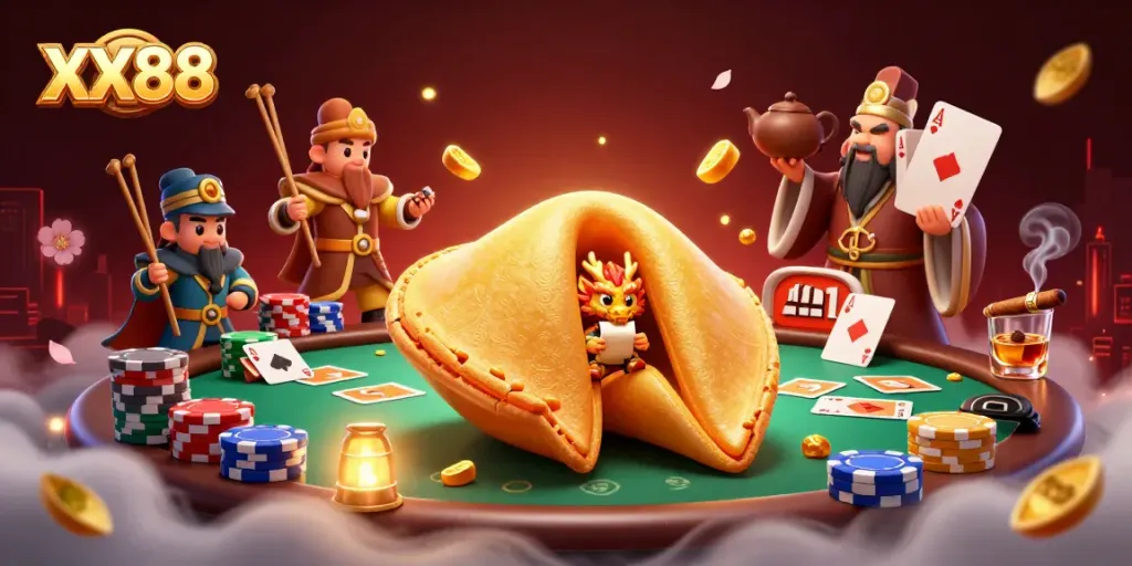 Engage with exciting moments in XX88, featuring a dynamic casino scene with interactive game elements.