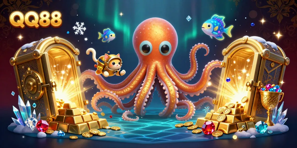 Engage with thrilling QQ88 gaming experiences in a vibrant treasure-filled world.