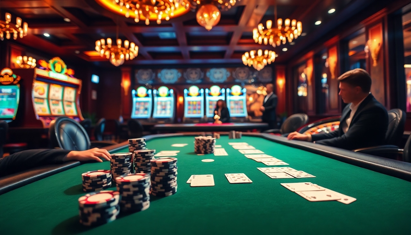Experience high-stakes poker action at 68VIP's luxurious casino tables.