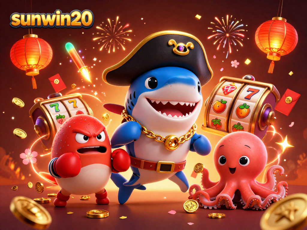 Experience the thrill of wins with sunwin20 as animated characters dive into the jackpot action!