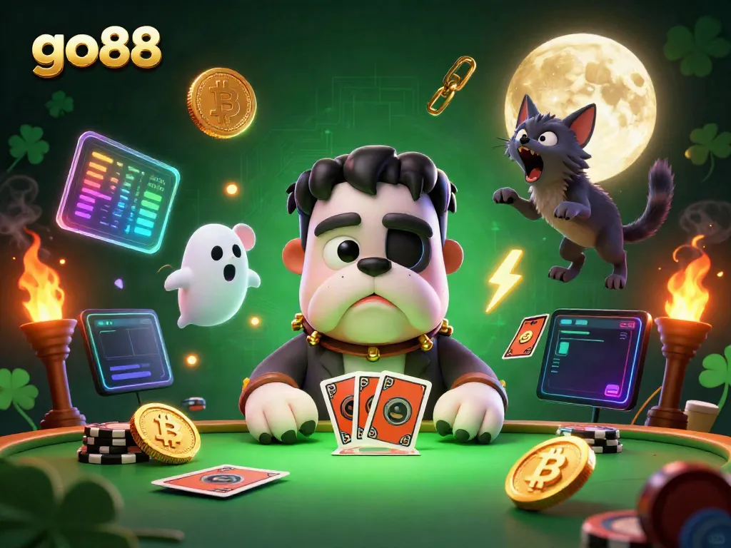 Play exciting games with go88 featuring unique characters in a dynamic casino scene