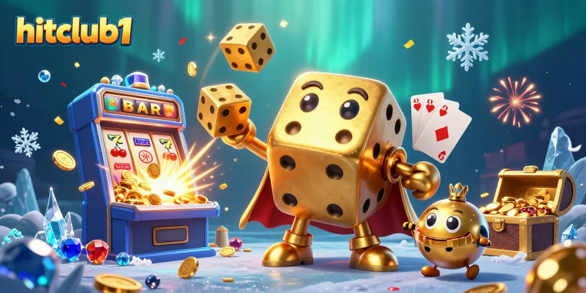 Experience gaming excitement at hitclub1 with golden dice and thrilling casino elements.