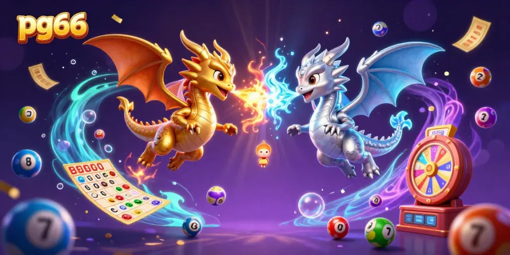 Engage with pg66 through exciting 3D gaming experiences featuring vibrant lottery elements and mythical dragons.