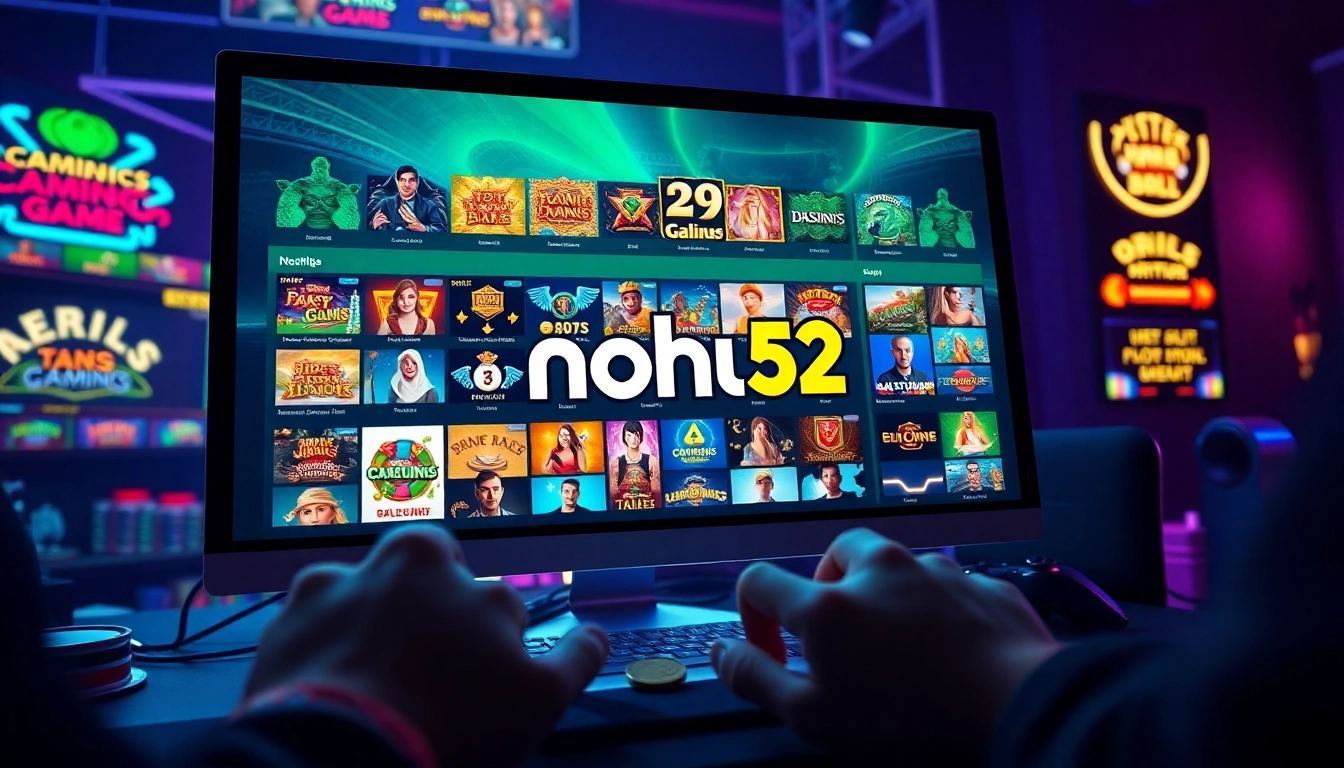 Exciting online gaming experience with nohu 52 interface showcasing vibrant game options.
