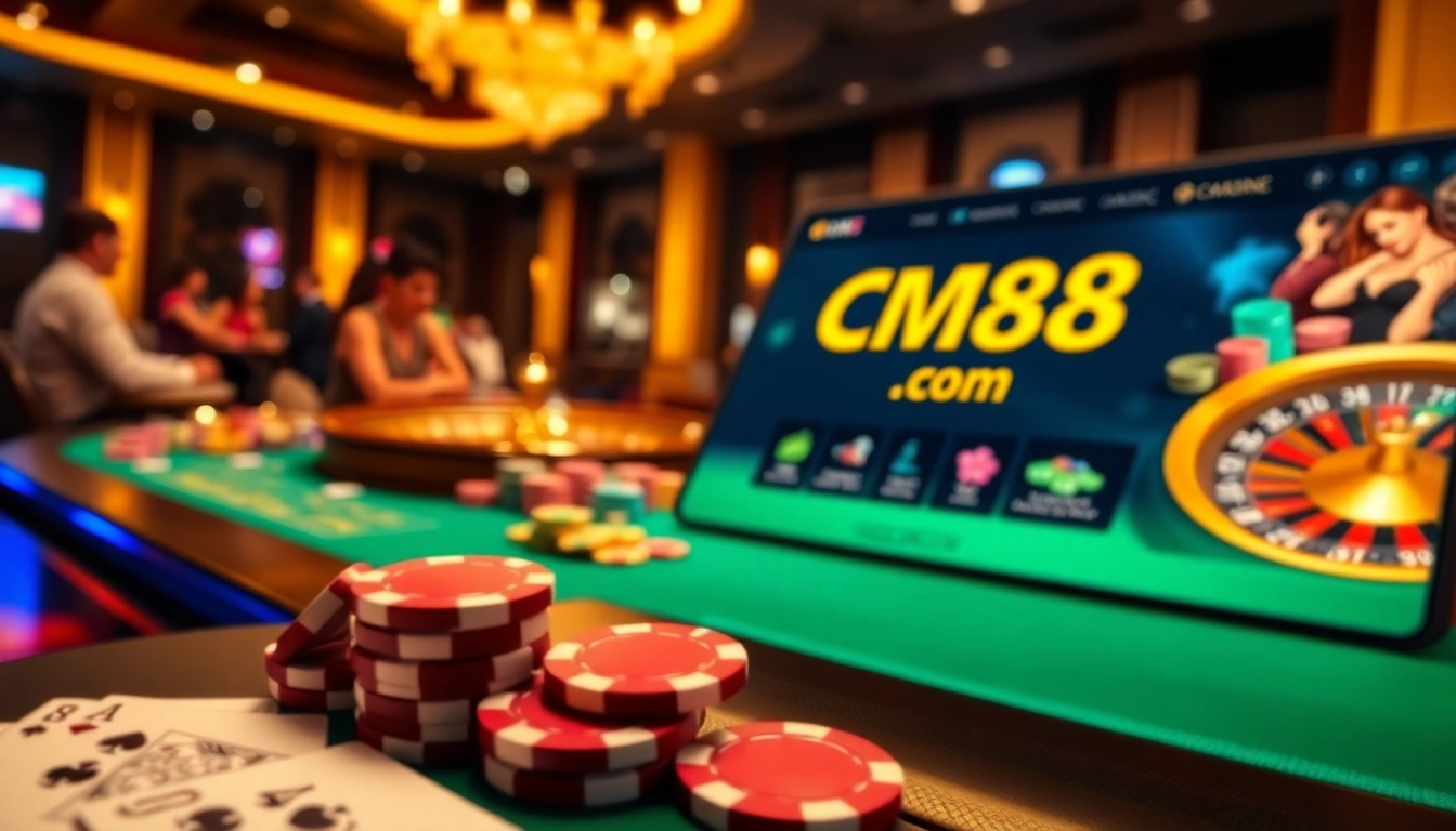 Experience the thrill of cm88.com with vibrant poker gameplay and roulette excitement.