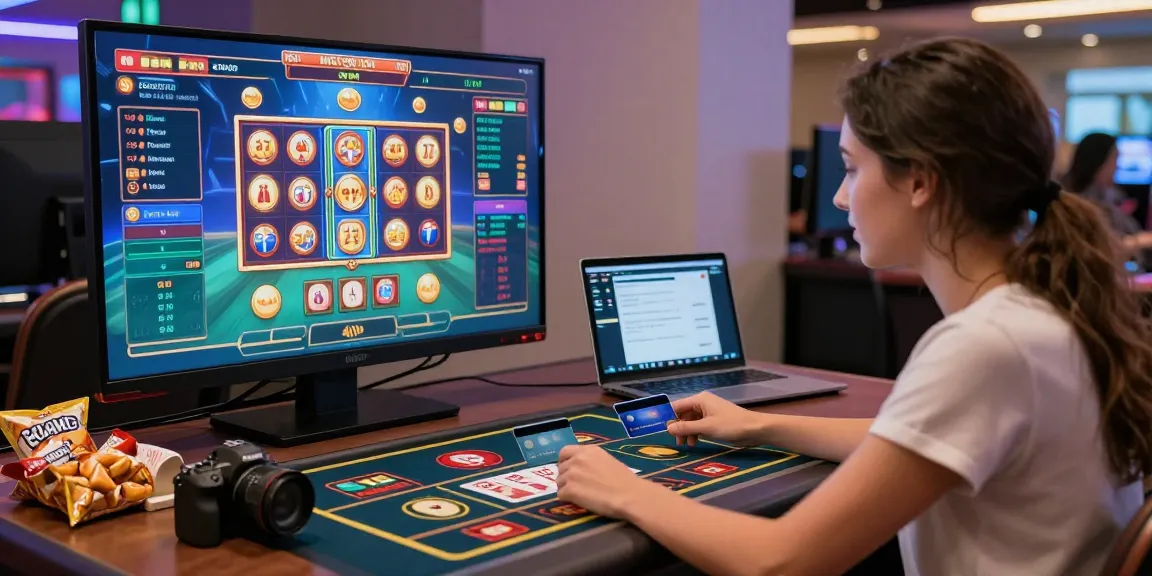 Engaging scene of players enjoying credit card casinos UK featuring lively games and seamless transactions.