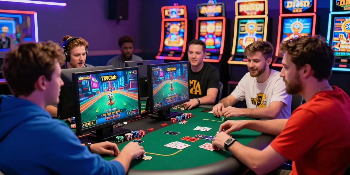Exciting gaming session on 789Club with diverse players immersed in vibrant online casino games.