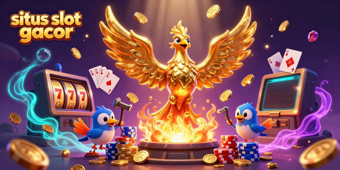 Experience thrilling slot entertainment with situs slot gacor, featuring dynamic, gold-inspired characters.