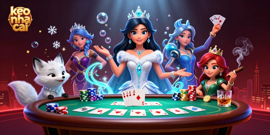 Experience keo nha cai with thrilling poker action in a vibrant casino scene