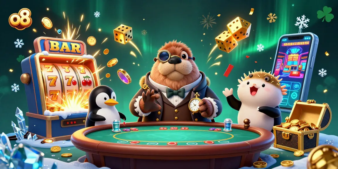 Experience thrilling poker at o8 with a whimsical underwater casino scene featuring quirky characters and vibrant game elements.