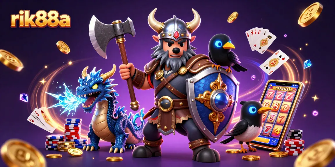 Engage with the thrilling world of rik88a and experience epic wins with our vibrant 3D casino illustration.