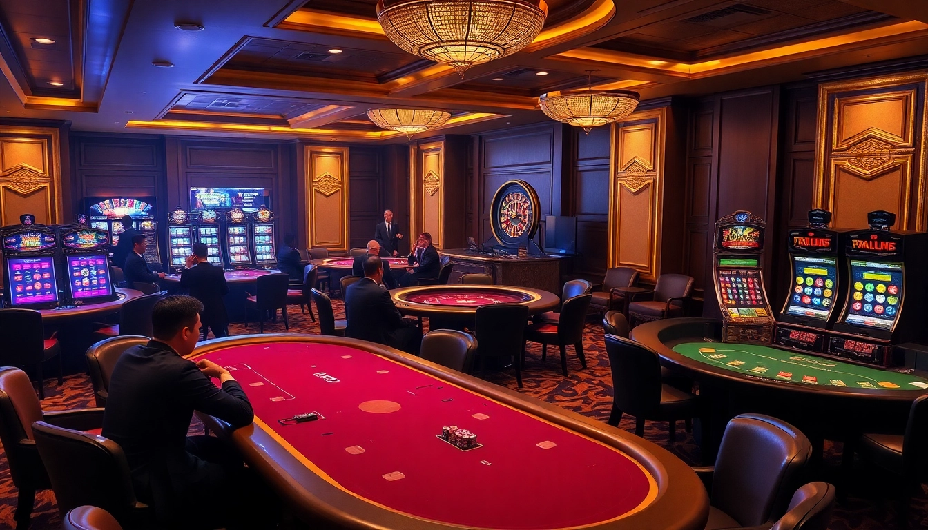 Experience the excitement of TR88 with vibrant casino gaming featuring poker tables, roulette wheels, and slot machines.