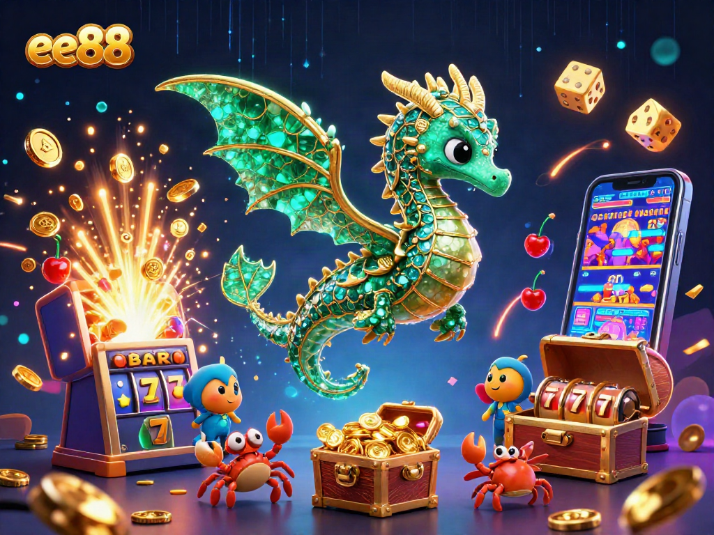 Spin the reels at ee88 for a jackpot adventure with flashy casino elements and vibrant visuals.