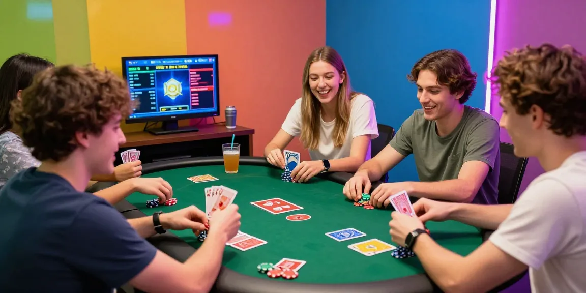 Trải nghiệm chơi game B52 tại bàn với bạn bè, không khí vui vẻ và màu sắc sống động.