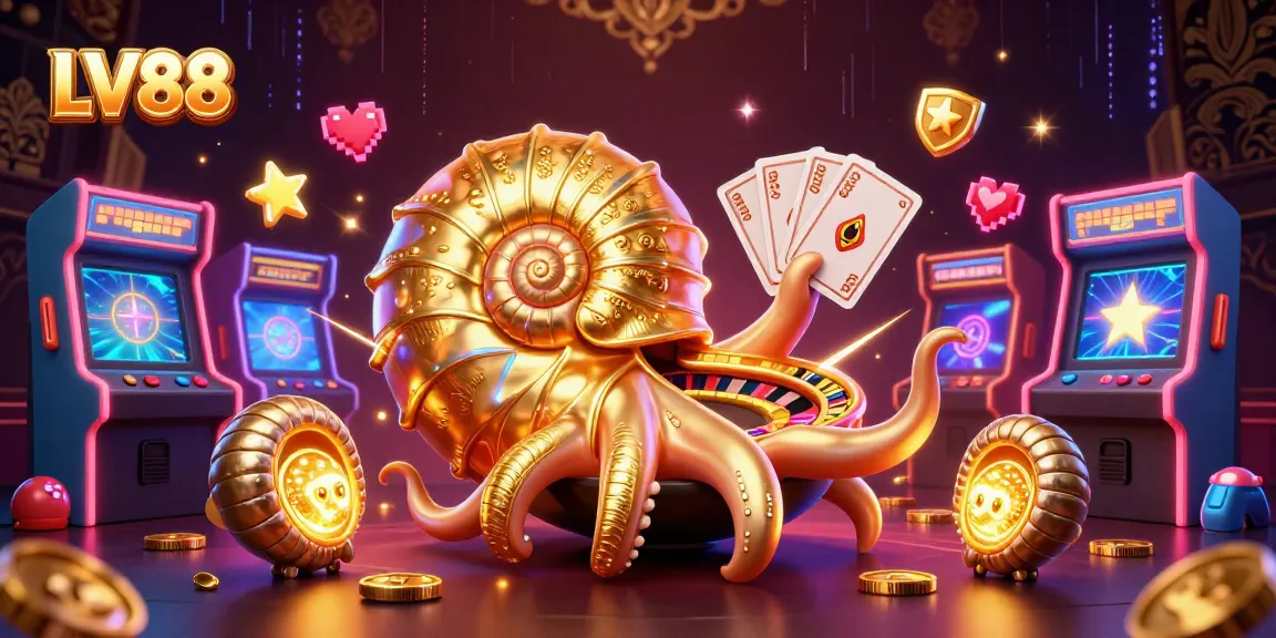 Experience thrilling gaming adventures at LV88 with colorful characters and vibrant casino elements.