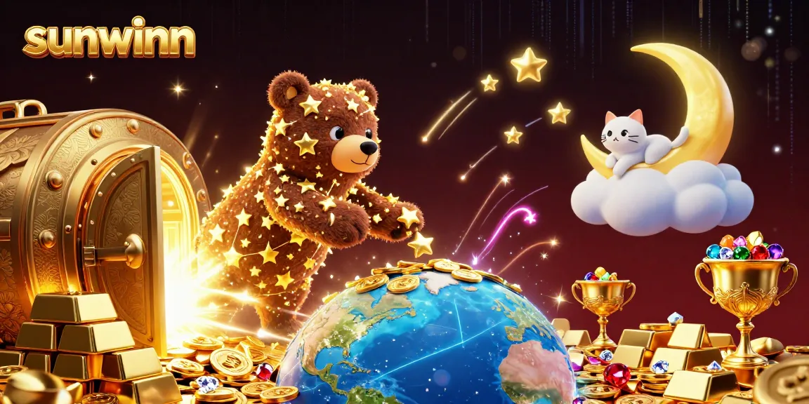 Experience sunwinn's thrilling casino adventure with golden stars and treasure galore.